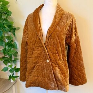 Velvet Quilted Coat